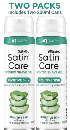 Gillette satin care shave - shave, gel