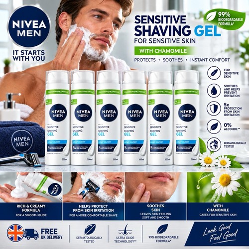 Nivea men sensitive shaving - nivea,